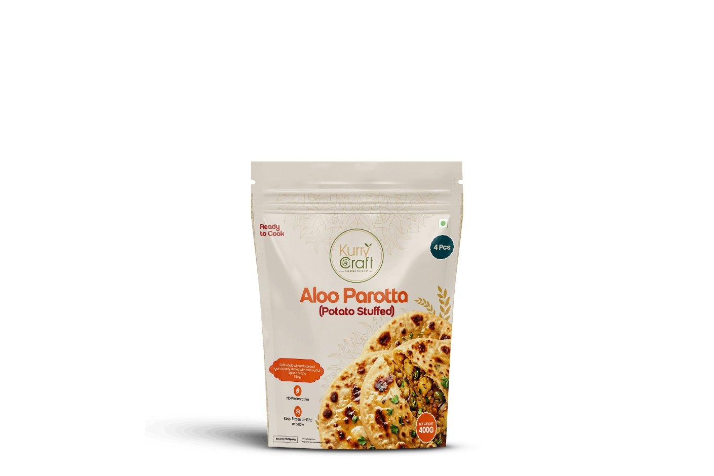 Aloo Parotta (Potato Stuffed)